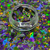 New Orleans Shape Glitter - Purple Glitter